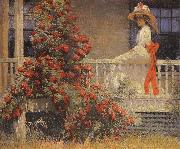 Philip Leslie Hale THe Crimson Rambler Spain oil painting artist
